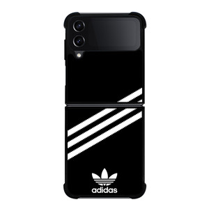 ADIDAS ORIGINALS STRIPES BLACK WHITE Samsung Galaxy Z Flip 4 Case Cover ADIDAS ORIGINALS STRIPES BLACK WHITE Samsung Galaxy Z Flip 4 Case Cover