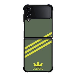 ADIDAS ORIGINALS STRIPES GREEN YELLOW Samsung Galaxy Z Flip 4 Case Cover ADIDAS ORIGINALS STRIPES GREEN YELLOW Samsung Galaxy Z Flip 4 Case Cover