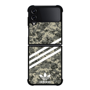 ADIDAS ORIGINALS STRIPES GREY CAMO Samsung Galaxy Z Flip 4 Case Cover
