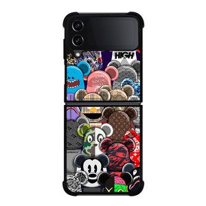 BEARBRICK BRAND COLABORATION Samsung Galaxy Z Flip 4 Case Cover BEARBRICK BRAND COLABORATION Samsung Galaxy Z Flip 4 Case Cover