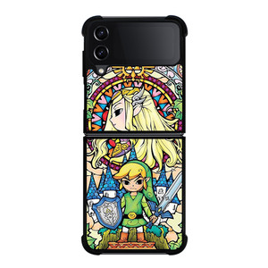 GAMES LEGEND OF ZELDA GLASS ART Samsung Galaxy Z Flip 4 Case Cover
