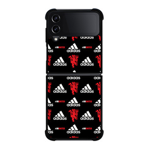 MANCHESTER UNITED ADIDAS PATTERN Samsung Galaxy Z Flip 4 Case Cover MANCHESTER UNITED ADIDAS PATTERN Samsung Galaxy Z Flip 4 Case Cover