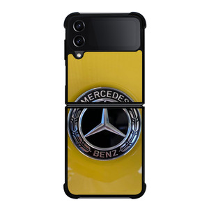 MERCEDES BENZ CAR LOGO YELLOW ICON Samsung Galaxy Z Flip 4 Case Cover MERCEDES BENZ CAR LOGO YELLOW ICON Samsung Galaxy Z Flip 4 Case Cover