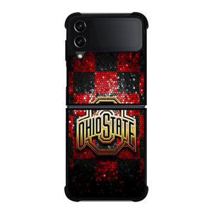 OHIO STATE LOGO FOOTBALL MOZAIC ICON Samsung Galaxy Z Flip 4 Case Cover OHIO STATE LOGO FOOTBALL MOZAIC ICON Samsung Galaxy Z Flip 4 Case Cover
