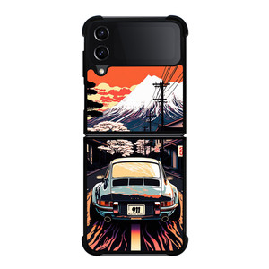 PORSCHE CAR 911 RACING CAR PAINTING Samsung Galaxy Z Flip 4 Case Cover
