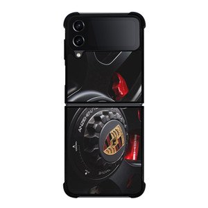 PORSCHE CAR LOGO WHEEL ICON Samsung Galaxy Z Flip 4 Case Cover PORSCHE CAR LOGO WHEEL ICON Samsung Galaxy Z Flip 4 Case Cover