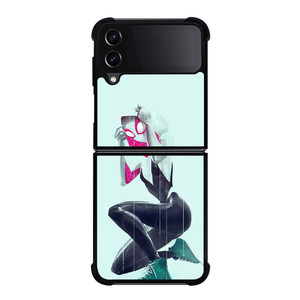 SPIDER VERSE SPIDER GWEN SPIDER WOMAN Samsung Galaxy Z Flip 4 Case Cover SPIDER VERSE SPIDER GWEN SPIDER WOMAN Samsung Galaxy Z Flip 4 Case Cover