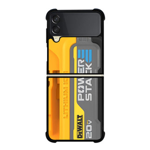 DEWALT LOGO LITHIUM ION BATTERY 20 V ICON Samsung Galaxy Z Flip 3 Case Cover DEWALT LOGO LITHIUM ION BATTERY 20 V ICON Samsung Galaxy Z Flip 3 Case Cover