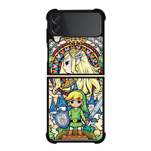 GAMES LEGEND OF ZELDA GLASS ART Samsung Galaxy Z Flip 3 Case Cover