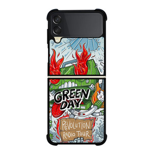 GREEN DAY BAND REVOLUTION RADIO TOUR Samsung Galaxy Z Flip 3 Case Cover GREEN DAY BAND REVOLUTION RADIO TOUR Samsung Galaxy Z Flip 3 Case Cover