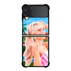 MARGOT ROBBIE BARBIE MOVIE Samsung Galaxy Z Flip 3 Case Cover MARGOT ROBBIE BARBIE MOVIE Samsung Galaxy Z Flip 3 Case Cover