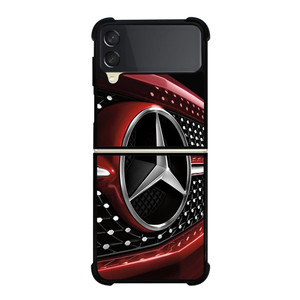MERCEDES BENZ LOGO RED ICON Samsung Galaxy Z Flip 3 Case Cover MERCEDES BENZ LOGO RED ICON Samsung Galaxy Z Flip 3 Case Cover