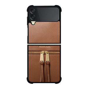 MICHAEL KORS MK LOGO BACKPACK BAG BROWN Samsung Galaxy Z Flip 3 Case Cover