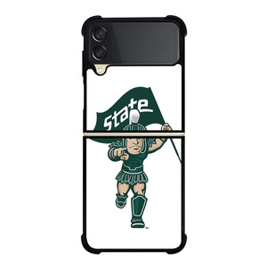 MICHIGAN STATE SPARTANS LOGO FOOTBALL MASCOT Samsung Galaxy Z Flip 3 Case Cover