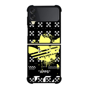 OFF WHITE X ADIDAS YELLOW Samsung Galaxy Z Flip 3 Case Cover