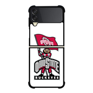 OHIO STATE BUCKEYES LOGO FOOTBALL MASKOT Samsung Galaxy Z Flip 3 Case Cover OHIO STATE BUCKEYES LOGO FOOTBALL MASKOT Samsung Galaxy Z Flip 3 Case Cover