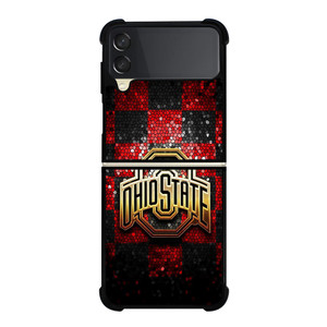 OHIO STATE LOGO FOOTBALL MOZAIC ICON Samsung Galaxy Z Flip 3 Case Cover OHIO STATE LOGO FOOTBALL MOZAIC ICON Samsung Galaxy Z Flip 3 Case Cover
