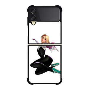 SPIDER GWEN SPIDER WOMAN SPIDER VERSE Samsung Galaxy Z Flip 3 Case Cover SPIDER GWEN SPIDER WOMAN SPIDER VERSE Samsung Galaxy Z Flip 3 Case Cover