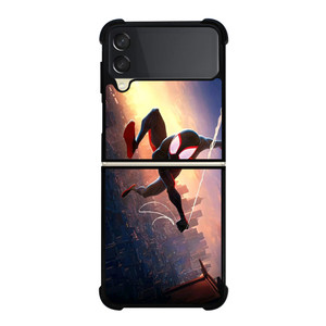 SPIDERMAN MILES MORALES ACROSS SPIDER-VERSE SWING Samsung Galaxy Z Flip 3 Case Cover SPIDERMAN MILES MORALES ACROSS SPIDER-VERSE SWING Samsung Galaxy Z Flip 3 Case Cover
