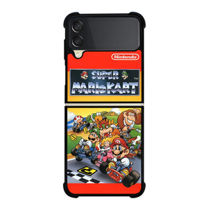 SUPER MARIO KART BROSS GAMES NINTENDO POSTER Samsung Galaxy Z Flip 3 Case Cover