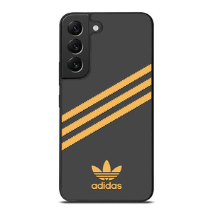 ADIDAS ORIGINALS STRIPES BLACK ORANGE Samsung Galaxy S22 Plus Case Cover