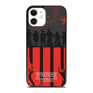 STRANGER THINGS SILHOUETTE iPhone 12 Case Cover STRANGER THINGS SILHOUETTE iPhone 12 Case Cover