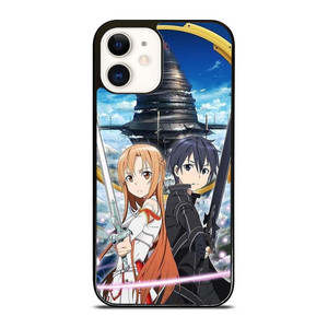 SWORD ART ONLINE KIRITO AND ASUNA SAO iPhone 12 Case Cover SWORD ART ONLINE KIRITO AND ASUNA SAO iPhone 12 Case Cover