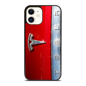 TESLA METAL EMBLEM iPhone 12 Case Cover TESLA METAL EMBLEM iPhone 12 Case Cover