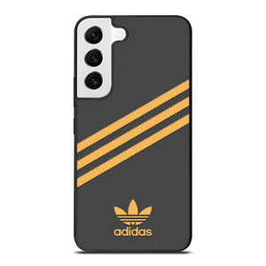 ADIDAS ORIGINALS STRIPES BLACK ORANGE Samsung Galaxy S22 Case Cover