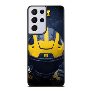 MICHIGAN WOLVERINES HELMET COLLEGE FOOTBALL TEAM Samsung Galaxy S21 Ultra Case Cover
