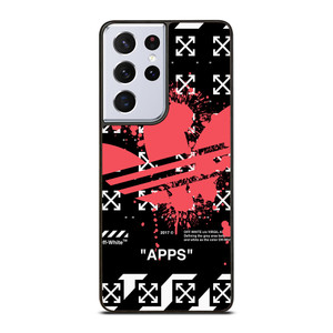 OFF WHITE X ADIDAS RED Samsung Galaxy S21 Ultra Case Cover OFF WHITE X ADIDAS RED Samsung Galaxy S21 Ultra Case Cover