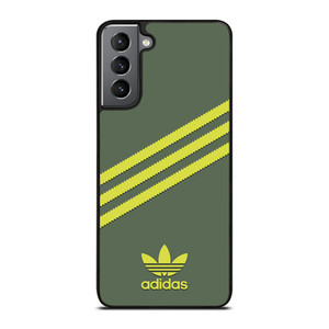 ADIDAS ORIGINALS STRIPES GREEN YELLOW Samsung Galaxy S21 Plus Case Cover