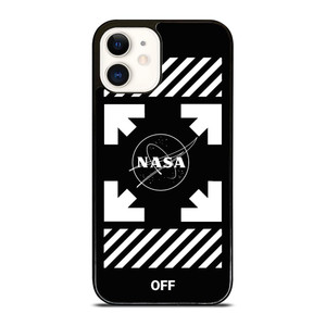 WHITE NASA OFF iPhone 12 Case Cover WHITE NASA OFF iPhone 12 Case Cover