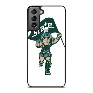 MICHIGAN STATE SPARTANS LOGO FOOTBALL MASCOT Samsung Galaxy S21 Plus Case Cover
