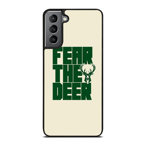 MILWAUKEE BUCKS LOGO BASKETBALL FEAR THE DEER Samsung Galaxy S21 Plus Case Cover