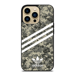 ADIDAS ORIGINALS STRIPES GREY CAMO iPhone 14 Pro Max Case Cover