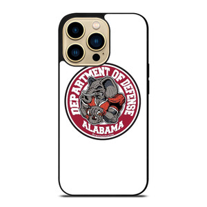 ALABAMA CRIMSON TIDE BAMA LOGO DEFENCE DEPARTMENT iPhone 14 Pro Max Case Cover