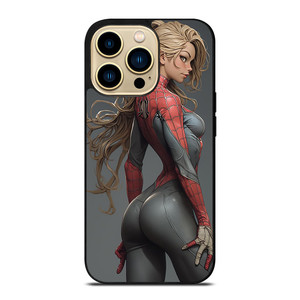 CARTOON SPIDER GIRL SEXY MARVEL COMICS iPhone 14 Pro Max Case Cover