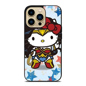 HELLO KITTY WONDER WOMAN KITTY iPhone 14 Pro Max Case Cover