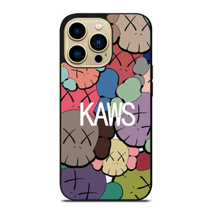 KAWS ICON FASHION FACES iPhone 14 Pro Max Case Cover KAWS ICON FASHION FACES iPhone 14 Pro Max Case Cover