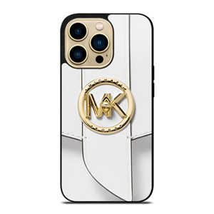 MICHAEL KORS LOGO MK WHITE HAND BAG EMBLEM iPhone 14 Pro Max Case Cover