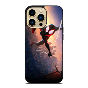 SPIDERMAN MILES MORALES ACROSS SPIDER-VERSE SWING iPhone 14 Pro Max Case Cover