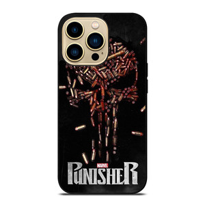 THE PUNISHER SKULL BULLET LOGO FRANK CASTLE MARVEL iPhone 14 Pro Max Case Cover