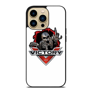 VICTORY MOTORCYCLE SKULL USA LOGO iPhone 14 Pro Max Case Cover