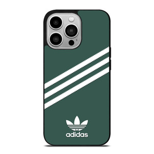 ADIDAS ORIGINALS STRIPES GREEN iPhone 14 Pro Case Cover