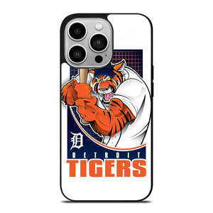 DETORIT TIGERS CLUB LOGO BASEBALL TEAM MLB ICON iPhone 14 Pro Case Cover