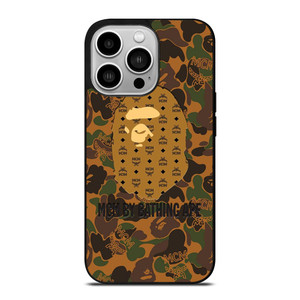 MCM BY BATHING APE CAMO iPhone 14 Pro Case Cover