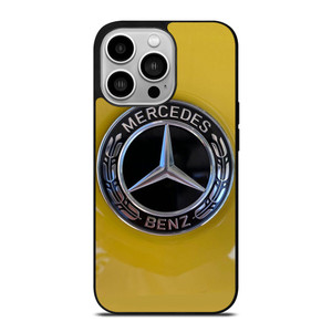 MERCEDES BENZ CAR LOGO YELLOW ICON iPhone 14 Pro Case Cover