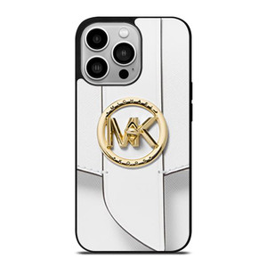 MICHAEL KORS LOGO MK WHITE HAND BAG EMBLEM iPhone 14 Pro Case Cover