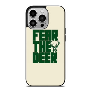 MILWAUKEE BUCKS LOGO BASKETBALL FEAR THE DEER iPhone 14 Pro Case Cover